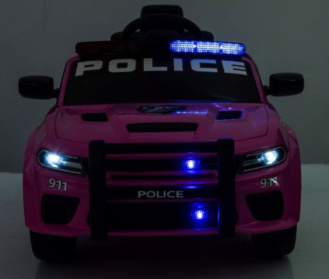 Auto Na Akumulator Dodge Charger Policyjny Różowy LEAN CARS Auto Na Akumulator Dodge Charger Policyjny Różowy LEAN CARS