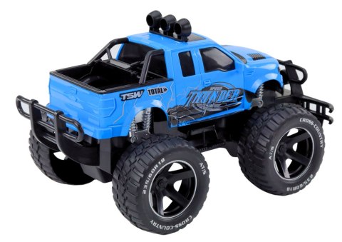 Auto Terenowe RC 1:14 Niebieskie Na Pilota Gumowe Koła LEAN Toys Auto Terenowe RC 1:14 Niebieskie Na Pilota Gumowe Koła LEAN Toys