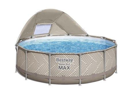 Basen Ogrodowy Stelażowy Z Baldachimem Daszek 396 x 107 cm Bestway 561FY Bestway Basen Ogrodowy Stelażowy Z Baldachimem Daszek 396 x 107 cm Bestway 561FY Bestway