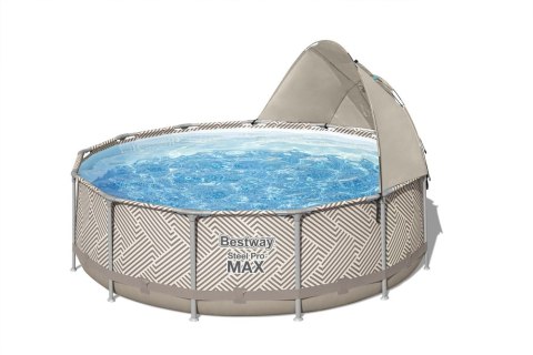Basen Ogrodowy Stelażowy Z Baldachimem Daszek 396 x 107 cm Bestway 561FY Bestway Basen Ogrodowy Stelażowy Z Baldachimem Daszek 396 x 107 cm Bestway 561FY Bestway