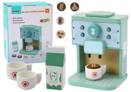 Drewniany Ekspres do Kawy Zestaw AGD Filiżanki Mleko LEAN Toys