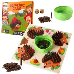 Gra Jeżyk Planszowa Logiczna Nauka Liczenia Drewniana LEAN Toys