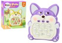 Gra Zręcznościowa Konsola Pop-It Lisek 7 Trybów Gry Fioletowy Sensoryczna LEAN Toys