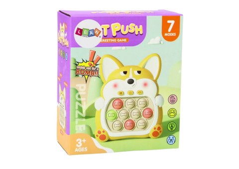 Gra Zręcznościowa Konsola Pop-It Lisek 7 Trybów Gry Fioletowy Sensoryczna LEAN Toys Gra Zręcznościowa Konsola Pop-It Lisek 7 Trybów Gry Fioletowy Sensoryczna LEAN Toys