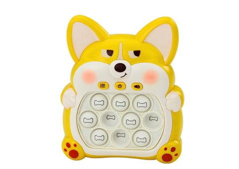 Gra Zręcznościowa Konsola Pop-It Lisek 7 Trybów Gry Żółty Sensoryczna LEAN Toys Gra Zręcznościowa Konsola Pop-It Lisek 7 Trybów Gry Żółty Sensoryczna LEAN Toys