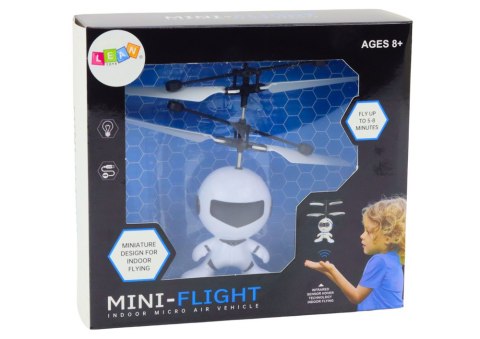 Latający Astronauta Sterowany Ręką Dron Helikopter Biały LEAN Toys Latający Astronauta Sterowany Ręką Dron Helikopter Biały LEAN Toys