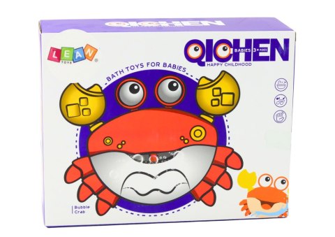 Maszyna do Baniek Mydlanych Krab Czerwony LEAN Toys Maszyna do Baniek Mydlanych Krab Czerwony LEAN Toys