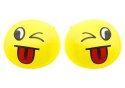 Miękka Piłeczka Piłka Buźka Emoji Żółta 9cm LEAN TOYS