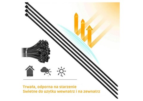 Opaski Zaciskowe Kablowe Do Kabli Ziperki Trytki Trytytki 300x4,8 MM LEAN Opaski Zaciskowe Kablowe Do Kabli Ziperki Trytki Trytytki 300x4,8 MM LEAN