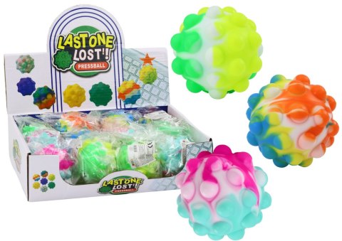 Piłeczka Sensoryczna Z Wypustkami Świecąca Kolorowa 6CM LEAN TOYS Piłeczka Sensoryczna Z Wypustkami Świecąca Kolorowa 6CM LEAN TOYS