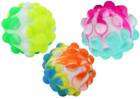 Piłeczka Sensoryczna Z Wypustkami Świecąca Kolorowa 6CM LEAN TOYS Piłeczka Sensoryczna Z Wypustkami Świecąca Kolorowa 6CM LEAN TOYS