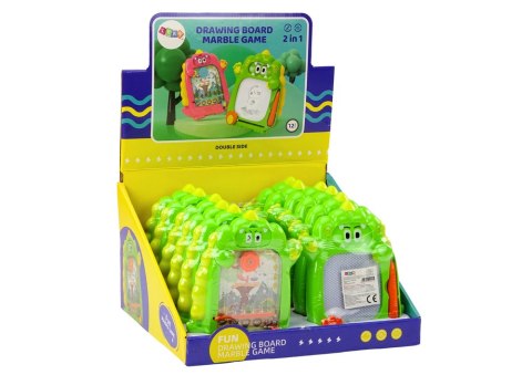 Tablica Do Rysowania Gra Kieszonkowa 2w1 Dinozaur Zielony LEAN Toys Tablica Do Rysowania Gra Kieszonkowa 2w1 Dinozaur Zielony LEAN Toys
