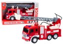Wóz Strażacki Z Wysięgnikiem 1:16 Światła Dźwięki Woda Napęd Czerwony LEAN Toys