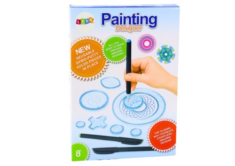 Zestaw Geometryczny Spirograf Kółka Pisaki Modelina 28 El LEAN TOYS Zestaw Geometryczny Spirograf Kółka Pisaki Modelina 28 El LEAN TOYS