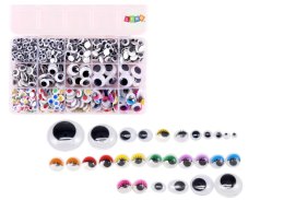 Zestaw Oczek Samoprzylepnych Ruchome Kolorowe Organizer 750 szt. LEAN Toys