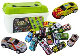Zestaw Resoraków w Walizce Samochody Autka 30 szt LEAN Toys