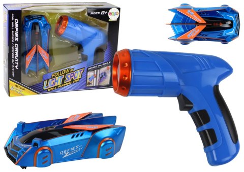 Autko Sportowe Auto Jeżdżące Po Ścianach Suficie Na Laser Niebieskie LEAN Toys Autko Sportowe Auto Jeżdżące Po Ścianach Suficie Na Laser Niebieskie LEAN Toys