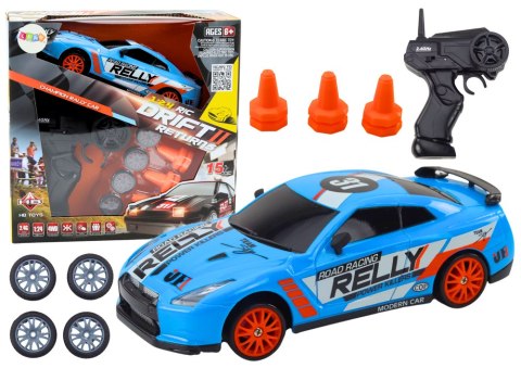 Autko Sportowe Zdalnie Sterowane R/C 1:24 Niebieski Wymienne Koła LEAN Toys Autko Sportowe Zdalnie Sterowane R/C 1:24 Niebieski Wymienne Koła LEAN Toys