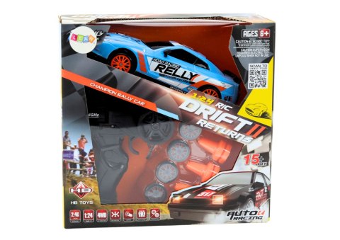 Autko Sportowe Zdalnie Sterowane R/C 1:24 Niebieski Wymienne Koła LEAN Toys Autko Sportowe Zdalnie Sterowane R/C 1:24 Niebieski Wymienne Koła LEAN Toys