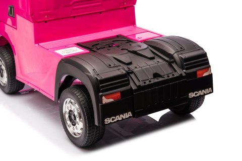 Auto Na Akumulator Scania 500R HL698 Różowe 4x4 LEAN CARS Auto Na Akumulator Scania 500R HL698 Różowe 4x4 LEAN CARS