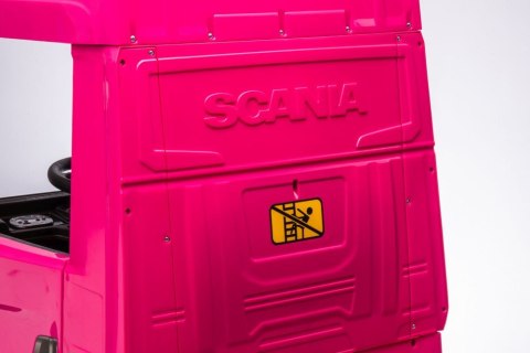 Auto Na Akumulator Scania 500R HL698 Różowe 4x4 LEAN CARS Auto Na Akumulator Scania 500R HL698 Różowe 4x4 LEAN CARS