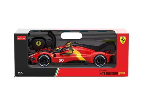 Auto R/C 1:24 Zdalnie Sterowane Sportowe Ferrari 499P Czerwone Rastar Auto R/C 1:24 Zdalnie Sterowane Sportowe Ferrari 499P Czerwone Rastar