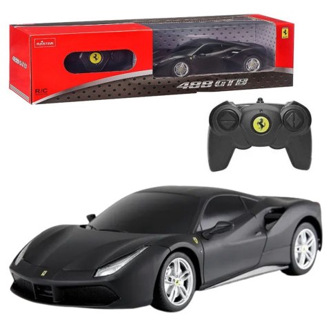 Auto RC Rastar 1:24 Ferrari 488 GTB Czarne Rastar Auto RC Rastar 1:24 Ferrari 488 GTB Czarne Rastar