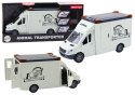 Auto Transporter Koni Otwierane Drzwi Światło Dźwięk Biały LEAN Toys