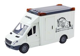 Auto Transporter Koni Otwierane Drzwi Światło Dźwięk Biały LEAN Toys