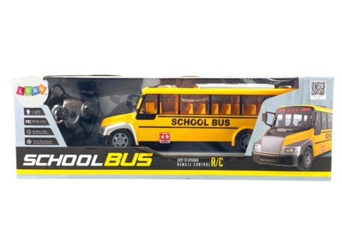 Autobus Szkolny Zdalnie Sterowany RC Światła Żółty LEAN Toys Autobus Szkolny Zdalnie Sterowany RC Światła Żółty LEAN Toys