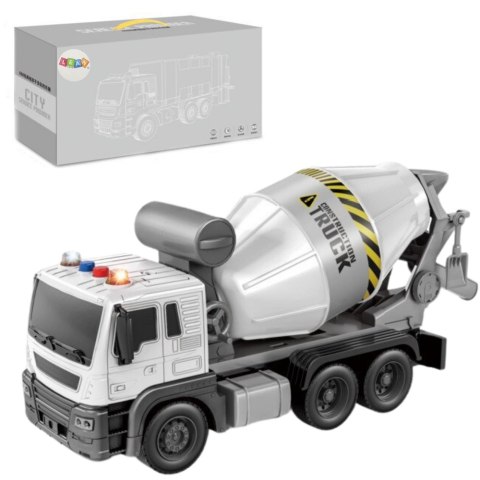Betoniarka Niebieska Obrotowa Gruszka Dźwięk Światła 1:16 LEAN Toys Betoniarka Niebieska Obrotowa Gruszka Dźwięk Światła 1:16 LEAN Toys