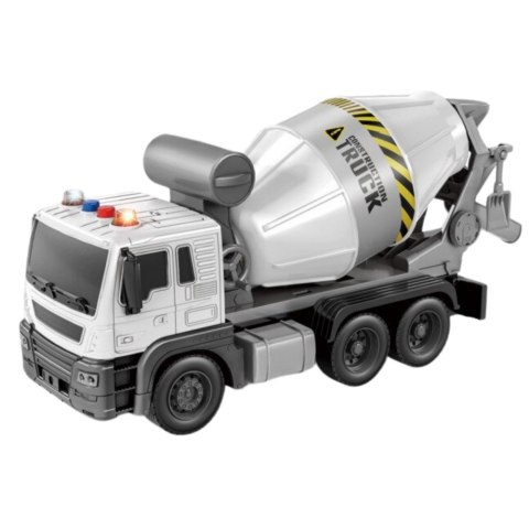 Betoniarka Niebieska Obrotowa Gruszka Dźwięk Światła 1:16 LEAN Toys Betoniarka Niebieska Obrotowa Gruszka Dźwięk Światła 1:16 LEAN Toys