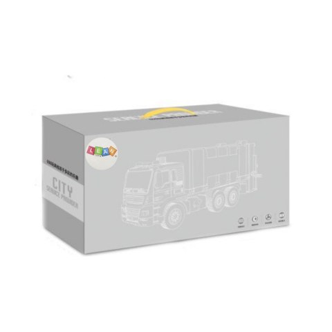Betoniarka Niebieska Obrotowa Gruszka Dźwięk Światła 1:16 LEAN Toys Betoniarka Niebieska Obrotowa Gruszka Dźwięk Światła 1:16 LEAN Toys