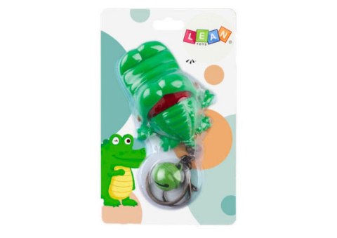 Brelok Z Gryzącym Krokodylkiem Dzwoneczek Zielony LEAN TOYS Brelok Z Gryzącym Krokodylkiem Dzwoneczek Zielony LEAN TOYS