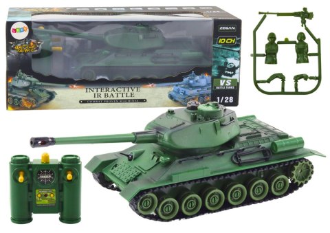Czołg Wojskowy Zdalnie Sterowany RC 1:28 Obrotowa Wieża Zielony LEAN Toys Czołg Wojskowy Zdalnie Sterowany RC 1:28 Obrotowa Wieża Zielony LEAN Toys