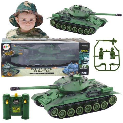 Czołg Wojskowy Zdalnie Sterowany RC 1:28 Obrotowa Wieża Zielony LEAN Toys Czołg Wojskowy Zdalnie Sterowany RC 1:28 Obrotowa Wieża Zielony LEAN Toys