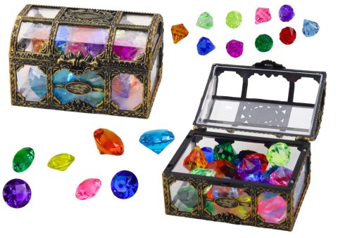 Diamenty W Skrzyni Kuferku Kolorowe 17 Sztuk LEAN Toys Diamenty W Skrzyni Kuferku Kolorowe 17 Sztuk LEAN Toys