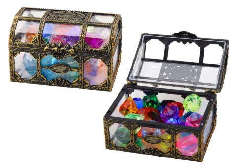 Diamenty W Skrzyni Kuferku Kolorowe 17 Sztuk LEAN Toys Diamenty W Skrzyni Kuferku Kolorowe 17 Sztuk LEAN Toys