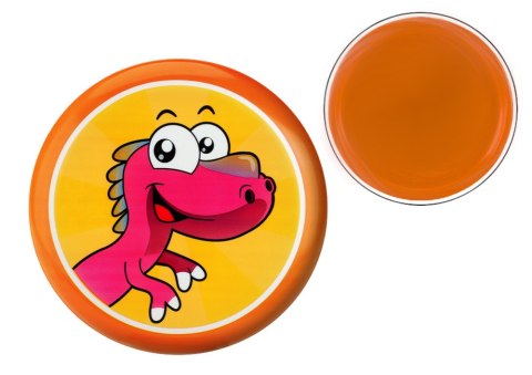 Dysk Latający Frisbee z Dinozaurem Pomarańczowy 20 Cm LEAN TOYS Dysk Latający Frisbee z Dinozaurem Pomarańczowy 20 Cm LEAN TOYS