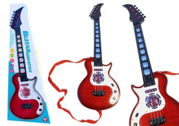 Gitara Elektryczna Dla Dzieci Światła Melodie Czerwona LEAN Toys