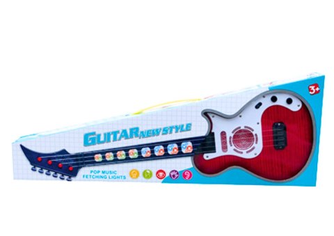 Gitara Elektryczna Dla Dzieci Światła Melodie Czerwona LEAN Toys Gitara Elektryczna Dla Dzieci Światła Melodie Czerwona LEAN Toys