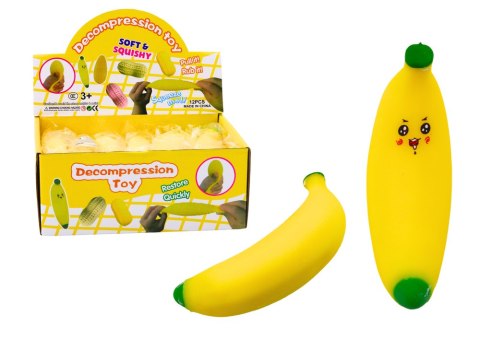 Gniotek Banan Rozciągliwy Gumowy Żółty LEAN TOYS Gniotek Banan Rozciągliwy Gumowy Żółty LEAN TOYS