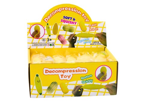 Gniotek Banan Rozciągliwy Gumowy Żółty LEAN TOYS Gniotek Banan Rozciągliwy Gumowy Żółty LEAN TOYS
