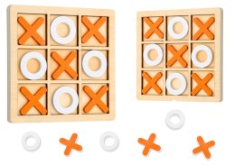 Gra W Kółko i Krzyżyk Strategiczna Logiczna Drewniana LEAN TOYS