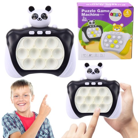 Gra Zręcznościowa Konsola Pop-It Elektroniczna Panda LEAN TOYS Gra Zręcznościowa Konsola Pop-It Elektroniczna Panda LEAN TOYS