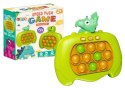 Gra Zręcznościowa Pop-It Konsola 999 Poziomów Dinozaur Zielona A LEAN TOYS