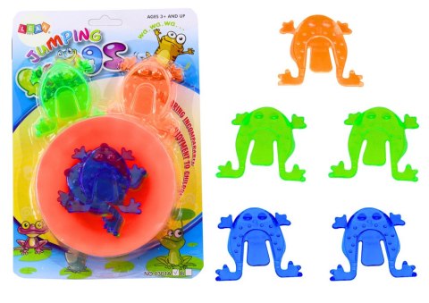 Gra Zręcznościowa Skaczące Żabki Miseczka Kolorowe LEAN TOYS Gra Zręcznościowa Skaczące Żabki Miseczka Kolorowe LEAN TOYS