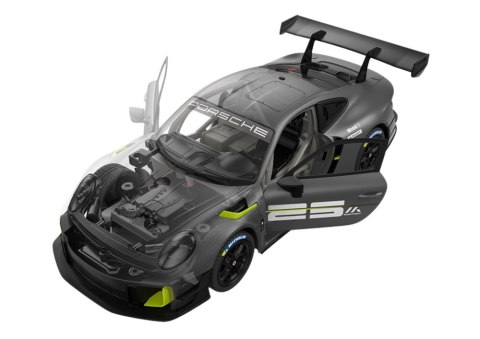 Klocki Konstrukcyjne Auto RC Rastar 1:18 Porsche 911 GT2 Szare 68 Elementów Rastar Klocki Konstrukcyjne Auto RC Rastar 1:18 Porsche 911 GT2 Szare 68 Elementów Rastar