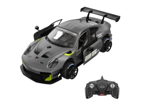 Klocki Konstrukcyjne Auto RC Rastar 1:18 Porsche 911 GT2 Szare 68 Elementów Rastar Klocki Konstrukcyjne Auto RC Rastar 1:18 Porsche 911 GT2 Szare 68 Elementów Rastar