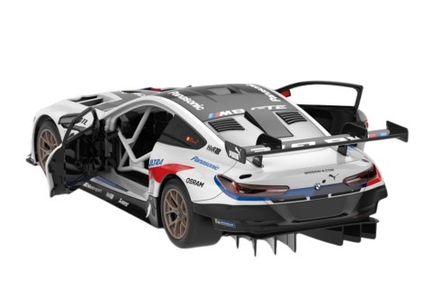 Klocki Konstrukcyjne Auto Rastar RC 1:18 BMW M8 GTE Białe 66 Elementów Rastar Klocki Konstrukcyjne Auto Rastar RC 1:18 BMW M8 GTE Białe 66 Elementów Rastar
